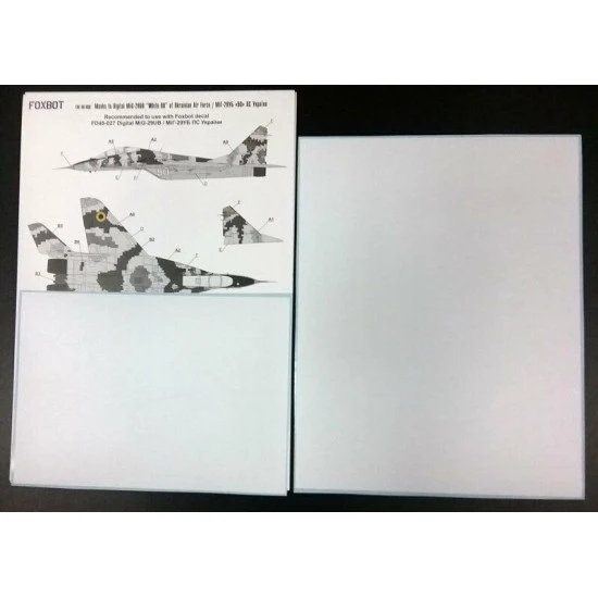 MASKS FOR MIG-29UB UKRANIAN AIR FORCES CAMOUFLAGE DIGITAL 1/48 Foxbot FM 48-008