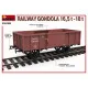 Miniart 35296 - RAILWAY GONDOLA 16,5-18t + 5 figures World War II 1/35 scale kit