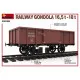 Miniart 35296 - RAILWAY GONDOLA 16,5-18t + 5 figures World War II 1/35 scale kit