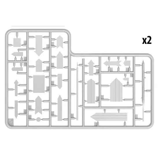 Miniart 35600 - GERMAN ROAD SIGNS WW2 (FRANCE 1944) 1/35 scale plastic model kit