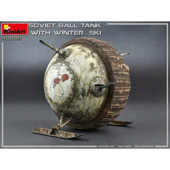 MINIART 40008 - 1/35 scale - SOVIET BALL TANK w/ WINTER SKI INTERIOR KIT MINIART 40008 - 1/35 scale - SOVIET BALL TANK w/ WINTER SKI INTERIOR KIT