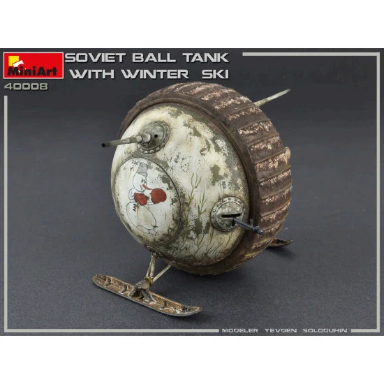MINIART 40008 - 1/35 scale - SOVIET BALL TANK w/ WINTER SKI INTERIOR KIT MINIART 40008 - 1/35 scale - SOVIET BALL TANK w/ WINTER SKI INTERIOR KIT