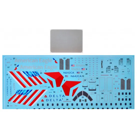 BPK 14408 - Bombardier CRJ-700 American Eagle company 1/144 scale model kit