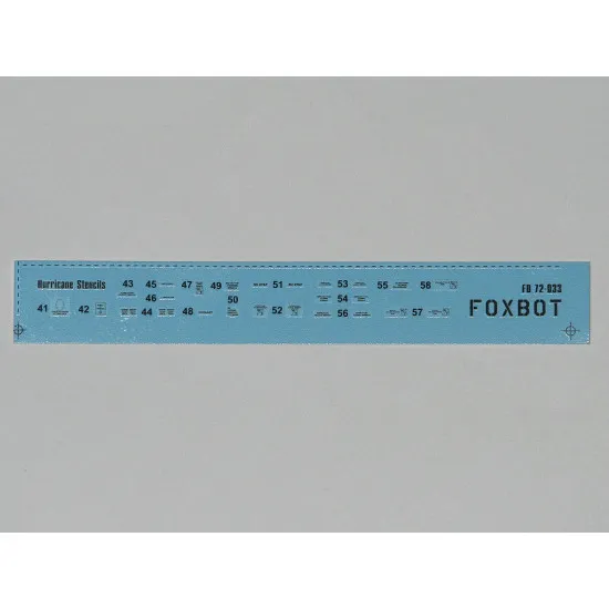 DECALS STENCILS FOR HURRICANE 1/72 SCALE Foxbot 72-033