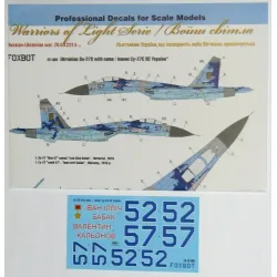 Us Stock Decal For Sukhoi Su-27 With Name 1/32 Scale Foxbot 32-006