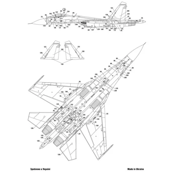 Us Stock Decal For Sukhoi Su-27 With Name 1/32 Scale Foxbot 32-006