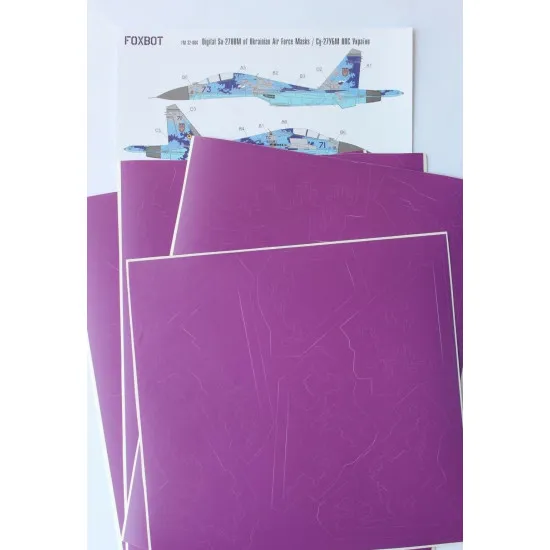 SUKHOI SU-27UBM, UKRANIAN AIR FORCES, DIGITAL CAMOUFLAGE 1/32 Foxbot FM 32-004