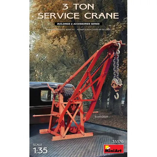 Miniart 35576 - 1/35 3 ton service crane, plastik model kit