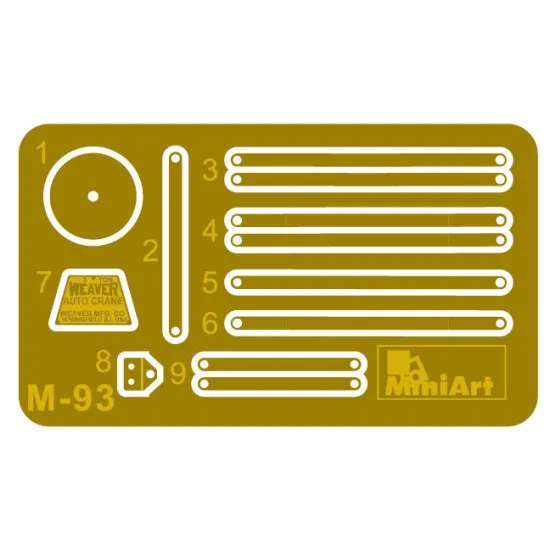 Miniart 35576 - 1/35 3 ton service crane, plastik model kit