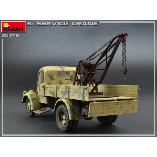 Miniart 35576 - 1/35 3 ton service crane, plastik model kit
