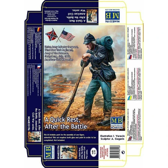 Master Box 35196 - 1/35 - A Quick Rest, After the Battle. Union Army Infantry