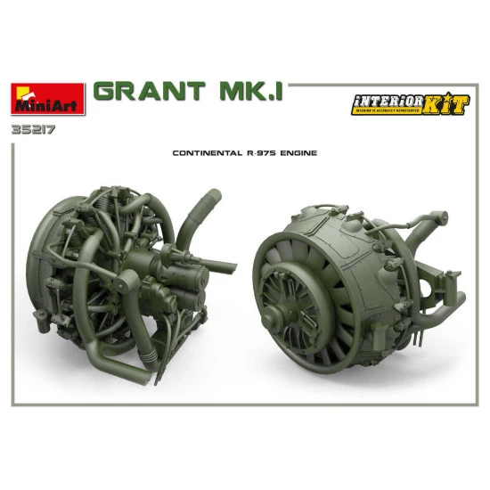 MINIART 35217 1/35 SCALE MODEL GRANT Mk.I INTERIOR KIT
