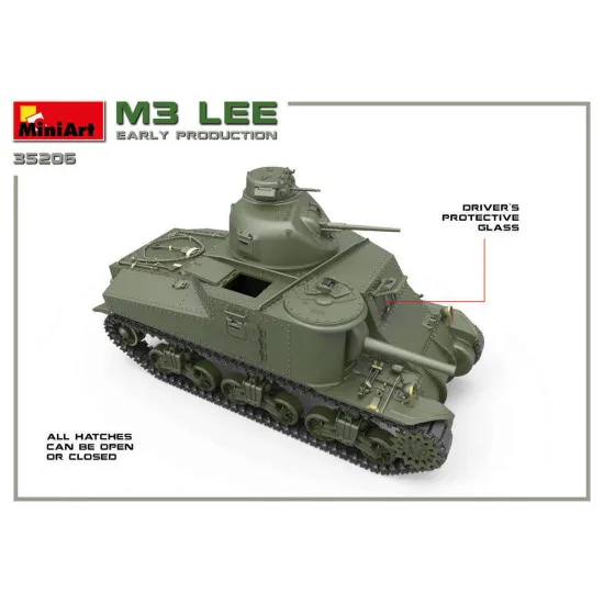MINIART 35206 1/35 SCALE MODEL M3 LEE EARLY PRODUCTION. INTERIOR KIT