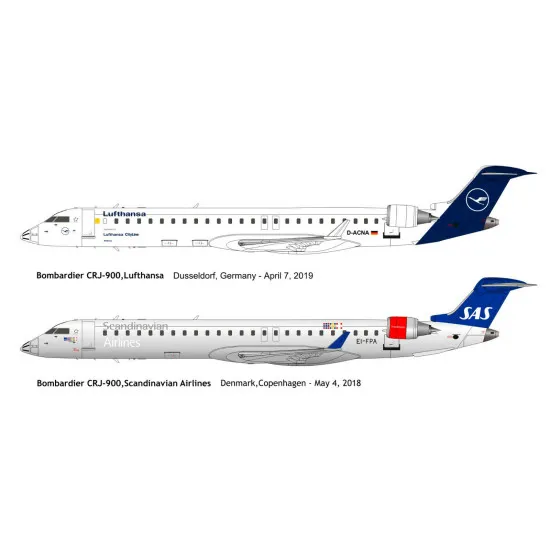 BPK 14410 - 1/144 - Regional aircraft Bombardier CRJ-900 Lufthansa airways