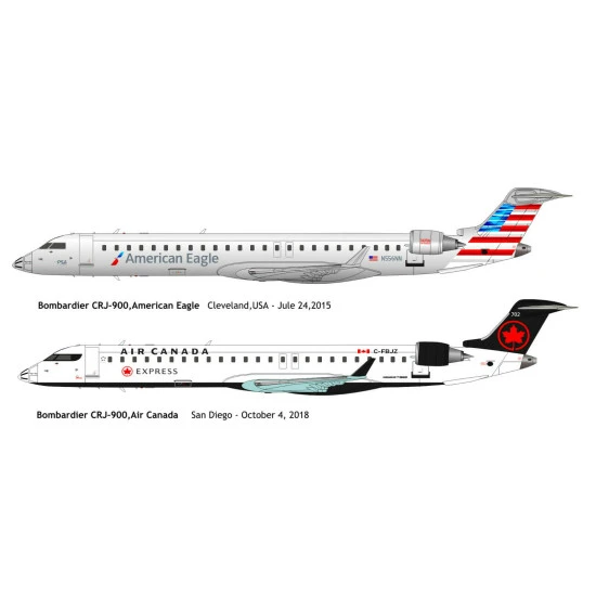 BPK 14409 - 1/144 - Bombardier CRJ-900 American Eagle Regional Aircraft