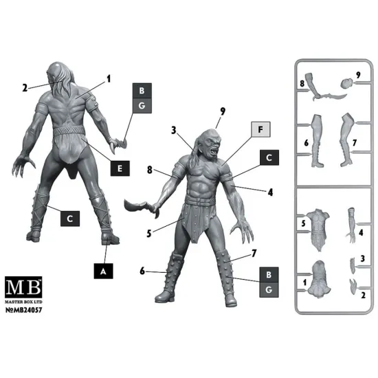 Us Stock Master Box 24057 - 1/24 Beastorian Champion Chuck Aka Nifrath. Episode Iii