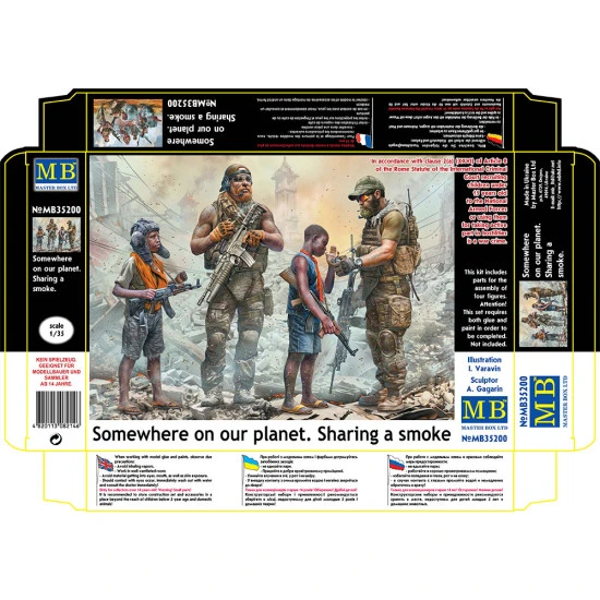 Master Box 35200 - 1/35 Somewhere On Our Planet. Sharing a Smoke Scale Model Kit