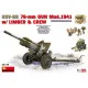 Miniart 35129 - 1/35 Soviet Gun USV-BR 76-mm 1941 with Limber and Crew USSR kit