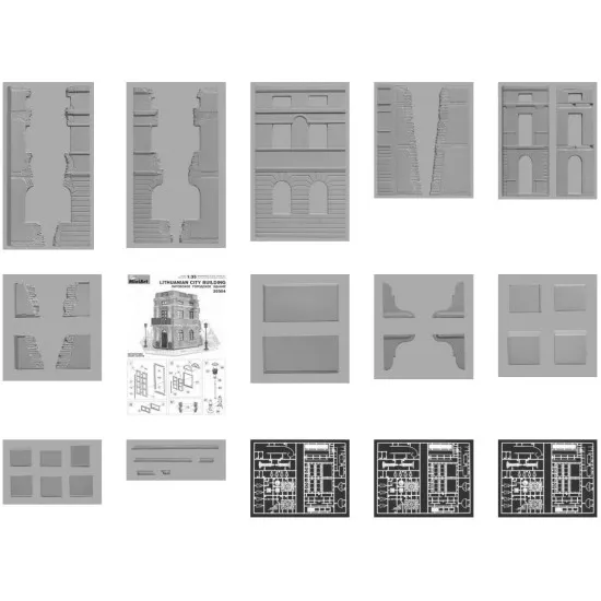 Miniart 35504 Lithunianan City Building Scale Plastic Model Kit 1/35