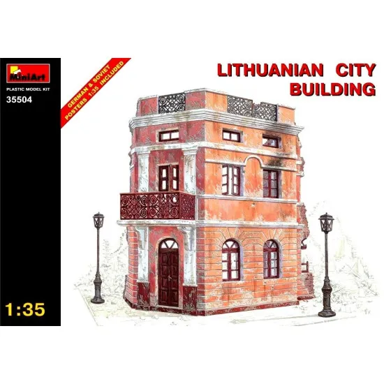 Miniart 35504 Lithunianan City Building Scale Plastic Model Kit 1/35