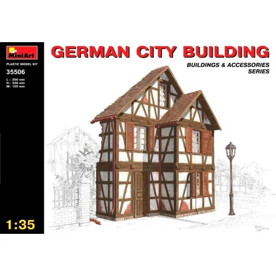 Miniart 35506 German City Building Scale Plastic Model Kit 1/35