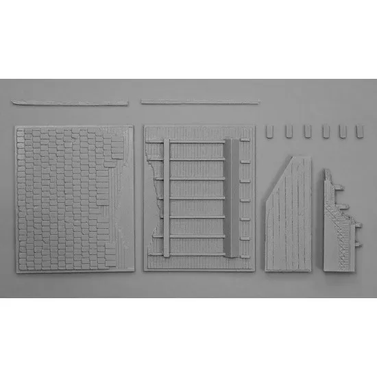 Miniart 35513 - 1/35 French Cafe Creative Models Building WWII Plastic Model Kit