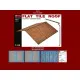 Miniart 35518 - 1/35 Flat Tile Roof for Buildings Plastic Model Kit 1 Figure