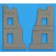 Miniart 35519 - 1/35 Ruined City Building Plastic Model Kit 1 Figures