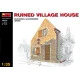 Miniart 35520 - 1/35 Ruined Village House Diorama Scale Plastic Model Kit
