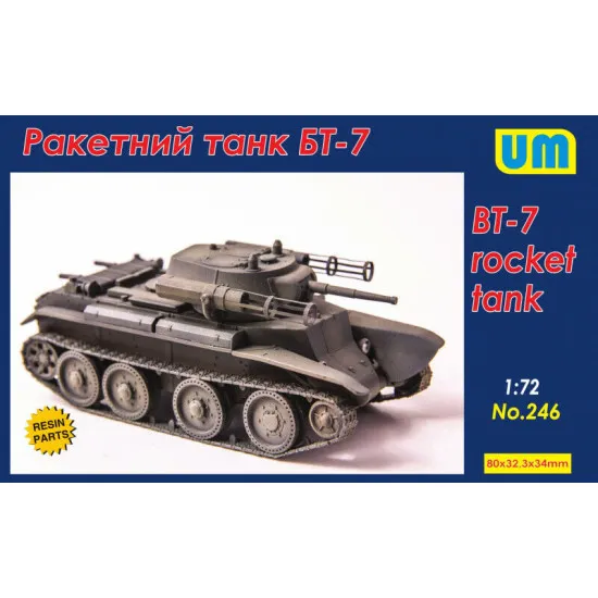 Unimodel 1/72 Soviet BT-7 Rocket Tank UM 246