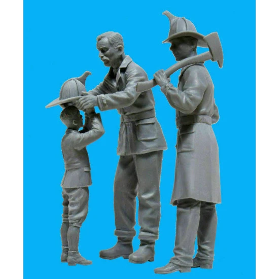 ICM 24005 - 1/24 American Firemen (1910s) 3 figures scale plastic model kit