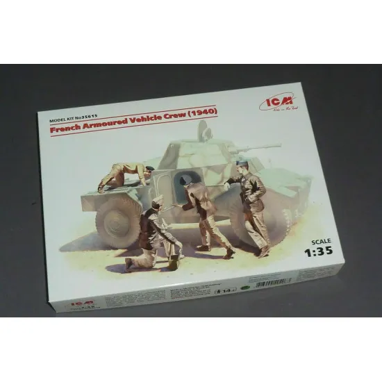 ICM 35615 - 1/35 French Armoured Vehicle Crew WWII (1940), 4 figures