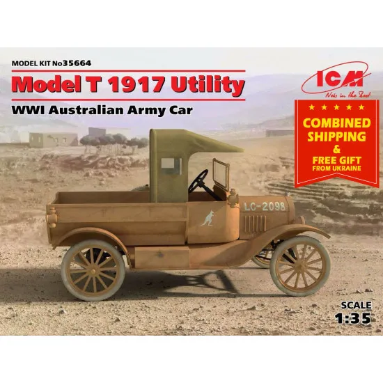 ICM 35664 - 1/35 Model T 1917 MB Army Car Of Australia plastic model