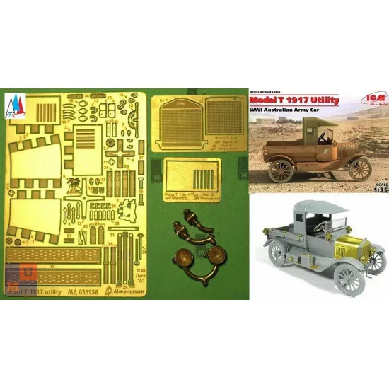 ICM 35664 - 1/35 Model T 1917 MB Army Car Of Australia plastic model