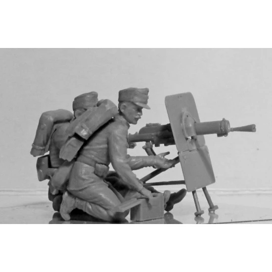 ICM 35697 - 1/35 Austro - Hungarian MG Team WWI, (2 figures), plastic model kit
