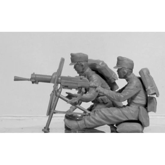 ICM 35697 - 1/35 Austro - Hungarian MG Team WWI, (2 figures), plastic model kit