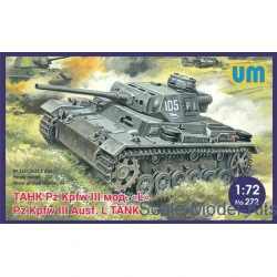 Unimodel 272 - 1/72 German tank Pz.Kpfw III Ausf. L Scale Plastic WW II UM 272