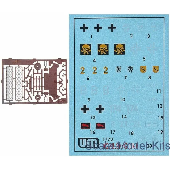 Unimodel 278 - 1/72 Sturmgeschutz III Ausf.E Scale Plastic Model Kit WWII UM 278