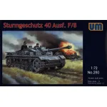 Unimodel 280 - 1/72 German Artillery Sturmgeschutz 40 Ausf F / 8 WW II UM 280