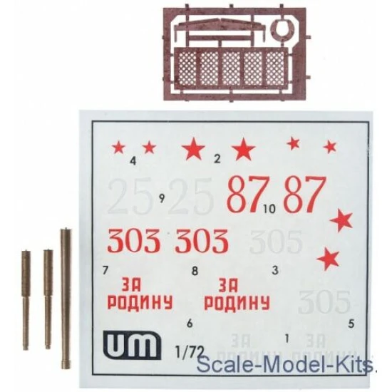 Unimodel 444 - 1/48 Soviet Tank T-34-3 WW II Scale Plastic Model Kit UM 444