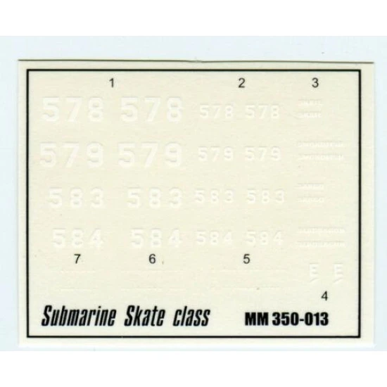 Micro Mir 350-013 - 1/350 U.S. Nuclear-powered Submarine 'skate' Class