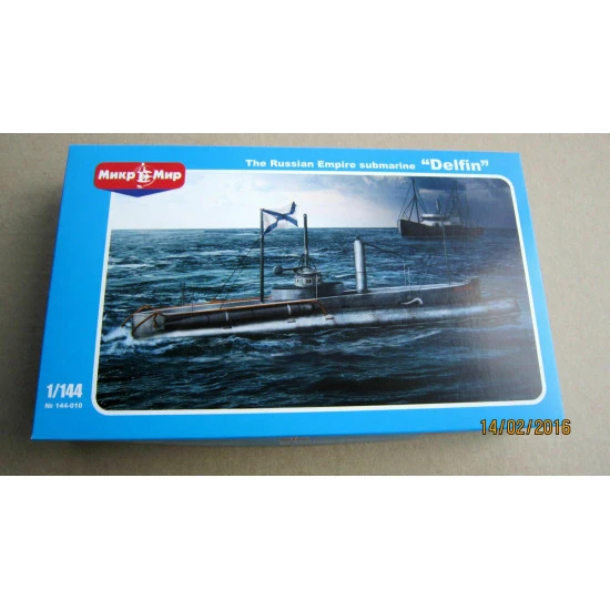 Micro-mir 144-010 - 1/144 Russian Submarine 'Delfin', scale plastic model kit