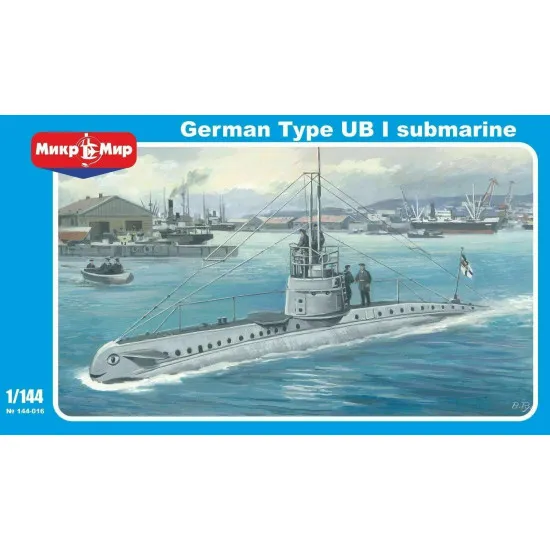 Mikro Mir 144-016 1/144 German T Ype Ub-i Submarine, Scale Model Kit