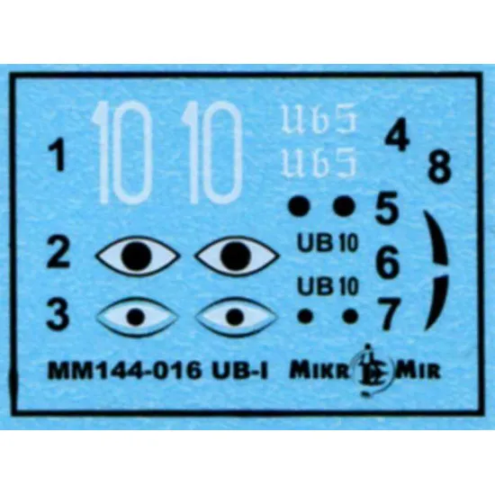 Mikro Mir 144-016 1/144 German T Ype Ub-i Submarine, Scale Model Kit
