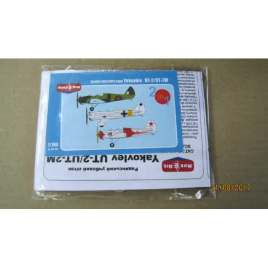 Micro-mir 144-019 - 1/144 Yakovlev UT-2/UT-2M, Soviet aircraft, scale model kit