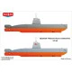 Mikro Mir 144-022 - 1/144 Spanish Small Submarine Tiburon 1986 scale model