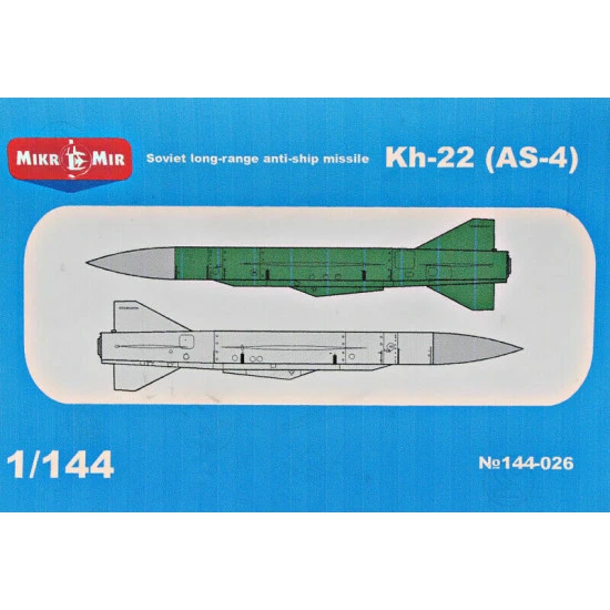 Micro-mir 144-026 - 1/144 Kh-22 (AS-4) Soviet long-range anti-ship missile model
