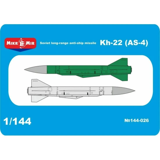 Micro-mir 144-026 - 1/144 Kh-22 (AS-4) Soviet long-range anti-ship missile model
