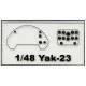 Micro-mir 48-013 - 1/48 Yak-23 (flora) Soviet Fighter Yakovlev, model kit