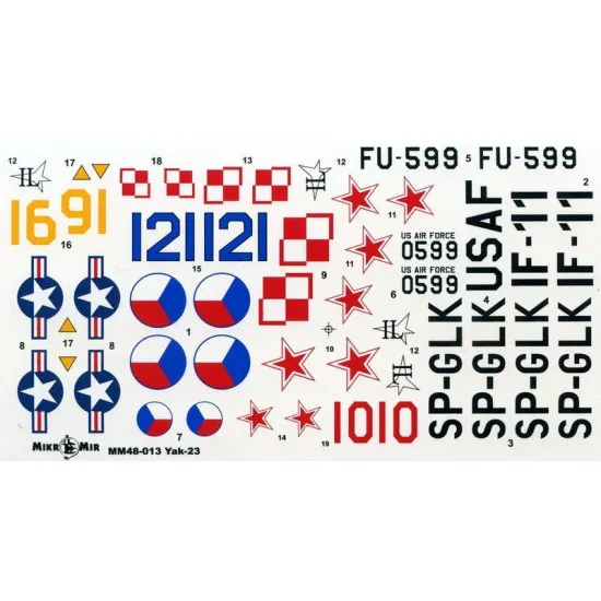 Micro-mir 48-013 - 1/48 Yak-23 (flora) Soviet Fighter Yakovlev, model kit